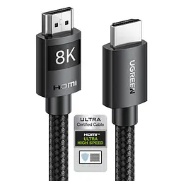 Кабель HDMI UGREEN HD150 2.1 8K 60 Гц 10 м чорний (95966)