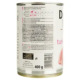 Вологий корм Dolina Noteci Premium Pure для собак схильних до алергії, з індичкою та картоплею, 400 гр - мініатюра 3