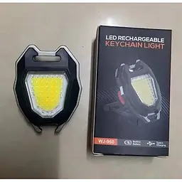 Світлодіодний кишеньковий ліхтарик-брелок запальничка 7в1 USB зарядка магніт - мініатюра 11