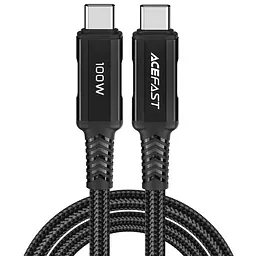 Кабель USB 2.0 Type-C M-M, 2 м, 100W C4-03, zinc alloy, Чорний, Acefast