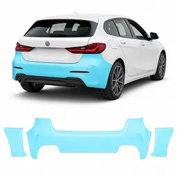 Антигравійна захисна бронеплівка за лекалами для BMW 1 Series F40 2019-2024 - задній бампер