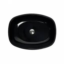 Умивальник накладний Adamant Amarant Black 540x410x130мм, штучний камінь 54 см - мініатюра 2