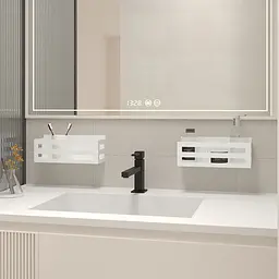 Полиця в ванну кімнату Nice & Cozy Perfo біла - мініатюра 3