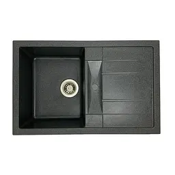 Кухонна мийка Adamant FORT графіт 770x495x200 мм, з крилом 77 см