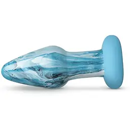 Скляна анальна пробка Gildo Ocean Curl Glass Butt plug - мініатюра 2