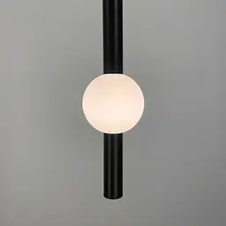 Led світильник чорний у вертикальній формі 90 см на 3 режими | Арт. YG 517B/900 VL BK | Line F - мініатюра 5