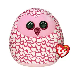 М'яконабивна іграшка TY Squish-A-Boos Рожева сова Pinky 20 см 39300 - мініатюра 2