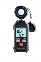 Вимірювач рівня освітленості (Люксметр) +термометр WINTACT WT9066 - мініатюра 3