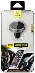 Автотримач Baseus Magnet Car Mount Black - мініатюра 4