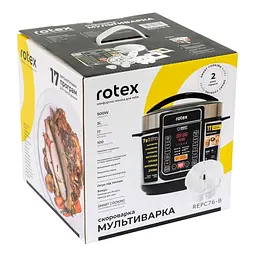 Мультиварка-скороварка Rotex REPC76-B - мініатюра 9