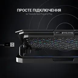 Підставка для охолодження ноутбука GamePro (CP413) - мініатюра 8