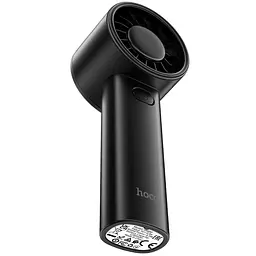 Портативний вентилятор Hoco HX600 handheld folding fan 1200 mAh Black - мініатюра 4