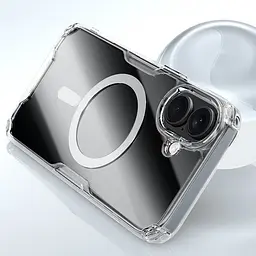 TPU чохол Nillkin Nature Pro Magnetic для Apple iPhone 16 Plus (6.7) Безбарвний (прозорий) - мініатюра 7