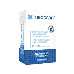 Ополіскувач для рота Medosan All-Day Care для комплексного щоденного захисту 15 шт. х 10 мл - мініатюра 2