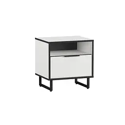 Тумба приліжкова Moreli Forte F-0011 в стилі Loft 484х505х400 мм Білий