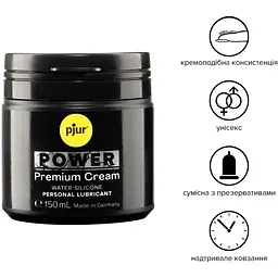 Густа змазка для фістингу та анального сексу Pjur Power Premium Cream 150 мл - мініатюра 2