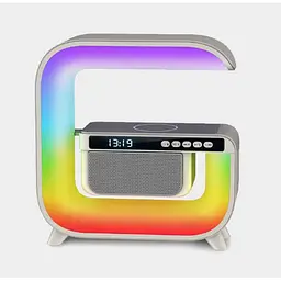 Нічний смарт XM-G3 RGB підсвічування Bluetooth з колонкою бездротовою зарядкою годинником радіо 15 Вт
