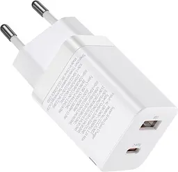 Зарядний пристрій Baseus Super Si Pro Quick Charger C+U 30W EU white (CCSUPP-E02) - мініатюра 2