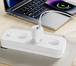 СЗУ Proove Silicone Power Plus 20W USB-C + USB-A White (WCSP2011002) - мініатюра 4