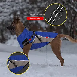 Водонепроникна куртка для собак Wan Talk Designer Winter Orange Dog Jacket, M - мініатюра 4