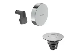 Злив-перелив Hansgrohe Exafill II, зовнішня частина до сифона для ванни з наповненням chrome 58131000