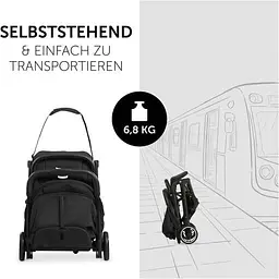 Прогулянкова коляска Hauck Travel N Care Black, чорна (16014-5) - мініатюра 5