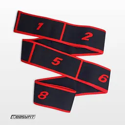 Еспандер стрічка EasyFit з петлями для тренувань червоний (HARD) - мініатюра 5