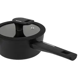 Ківш Krauzer Eco Line, з кришкою, з двома обідками, 16 см, 1,2 л (78128) - мініатюра 2