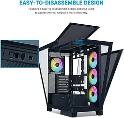 Корпус SAMA V50 без БЖ (V50-BKADA4X1-GL) Black - мініатюра 12