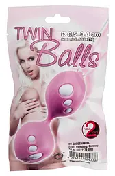 Вагінальні кульки Twin Balls, 11 см, рожевий - мініатюра 2