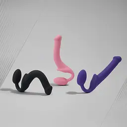 Страпон Dorcel Semi-Realistic Bendable Strap-On, M (рожевий) - мініатюра 8