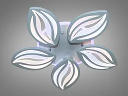 Люстра стельова LED Diasha 8092/5GR, 95W, 4100K, акрил, сучасний стиль, диммер - мініатюра 3