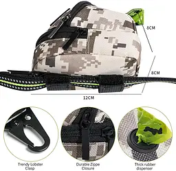 Міні-сумка для прогулянок і пакетів BRIVILAS Dog Poop Bag Holder Brown camouflage - мініатюра 4