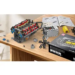 Конструктор Mould King Mking Двигун і коробка передач Lambo V12 (10202) [161048] - мініатюра 9