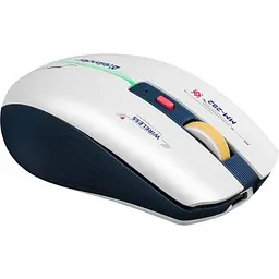 Комп'ютерна мишка Defender Dila MM-282 Wireless White/Blue (52282) - мініатюра 2