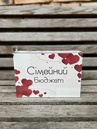 Дерев'яна скринька для грошей "Бюджет сім'ї" Колір (Серце) - мініатюра 2