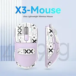 Бездротова мишка ATTACK SHARK X3 Purple | Сенсор PAW3395 | 65 годин акум - мініатюра 5