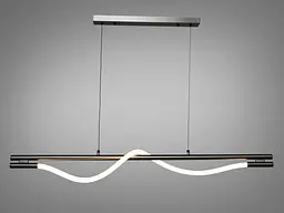 Люстра стельова LED Diasha SY9609-L1200BHR Роуплайт, 15W, чорний хром, сучасний стиль - мініатюра 2