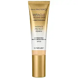 Тональна основа Max Factor Miracle Second Skin відтінок 02 (Fair Light) 30 мл