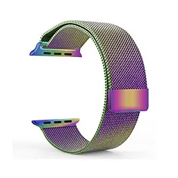 Ремінець Creasted для годинника Milanese loop steel bracelet Apple watch, 42 44 мм Oil rainbow - мініатюра 4