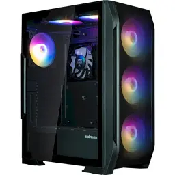 Корпус Zalman N7 Plus V2, Black, Mid Tower, без БП, для ATX / Micro ATX / Mini ITX, 1xUSB 3.0 / 2xUSB 2.0, макс. CPU - 160 мм / VGA - 340 мм, 6x120 мм RGB + 1x120 Black, бічна панель із загартованого скла - мініатюра 8
