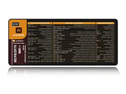 Великий килимок для мишки WorkPlaceShop Поєднання клавіш для Illustrator 700 x 300 мм