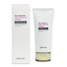 Крем LEBELAGE для обличчя Real Sensation Pink Tone Up вирівнювальний тон шкіри 100 мл