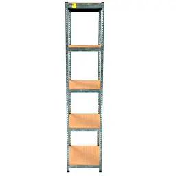 Металевий стелаж Emby Light Series (розмір 2400х450x450мм) 5 полиць ДСП до 100кг Оцинкований - мініатюра 3