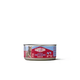Вологий корм для котів Carnilove Turkey & Salmon паштет індичка і лосось банка 100 г