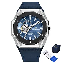 Наручний годинник чоловічий PD-YS010 Silver-Blue Pagani Design acs0031096