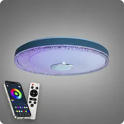 Люстра світлодіодна 517 Dlight RGB з пультом і колонкою 80Вт Білий (02160) - мініатюра 5