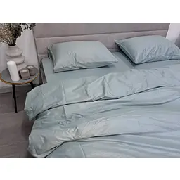 Підковдра Ecotton Aqua Grey сатин 180х215 см сіро-блакитна (24769) - мініатюра 3