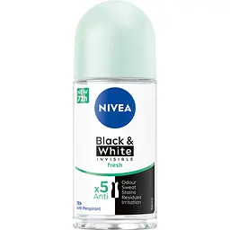 Антиперспірант NIVEA Чорне та Біле невидимий: свіжий кульковий 50 мл