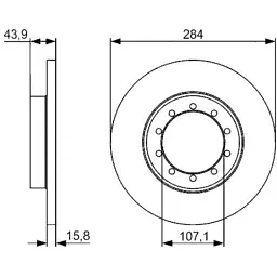 Гальмівний диск Bosch 0 986 479 A34 - мініатюра 3